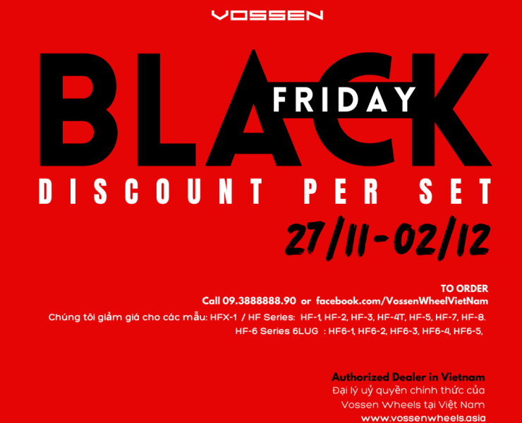 Vossen Black Friday Sale