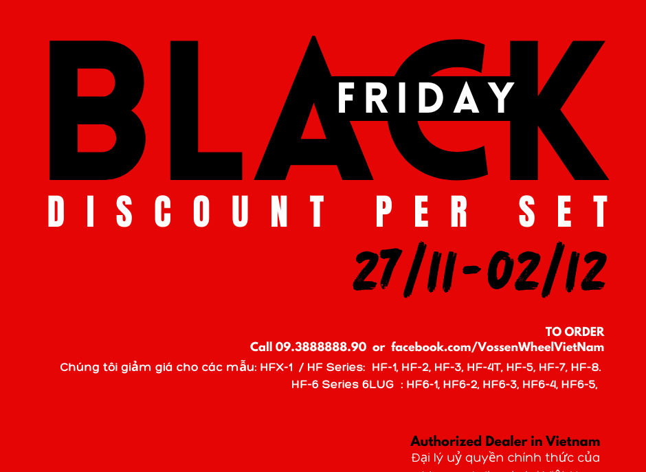 Vossen Black Friday Sale