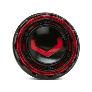 Modular Billet Caps- Gloss Black / Vossen Red Insert