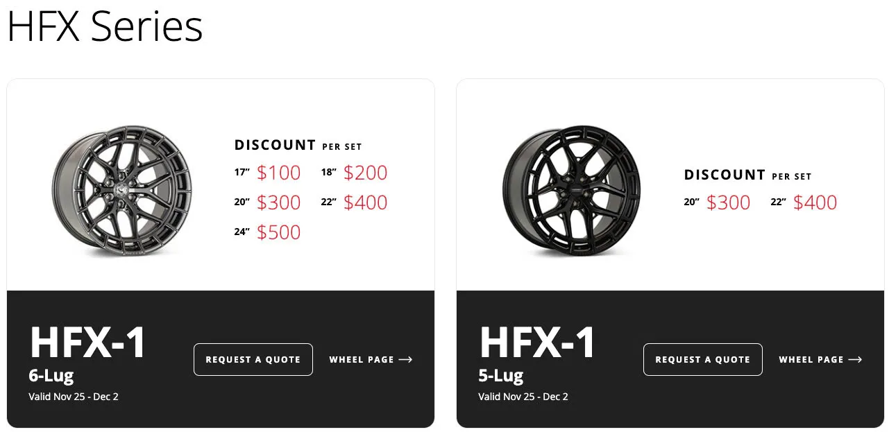 Vossen Black Friday Sale 2024