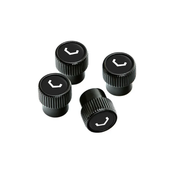 VOSSEN CLASSIC V VALVE STEM CAP SET (BLACK/BLACK)