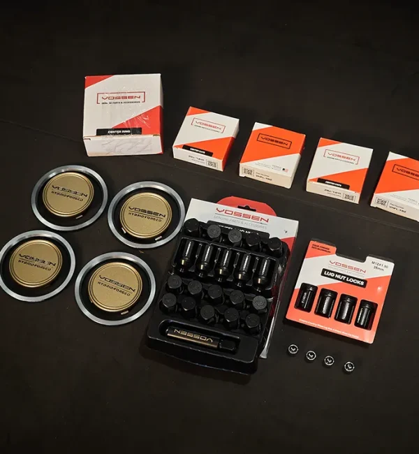 Phụ kiện Vossen Wheels chính hãng - Lug Bolts - Locks - Valve Stem caps - Center Ring