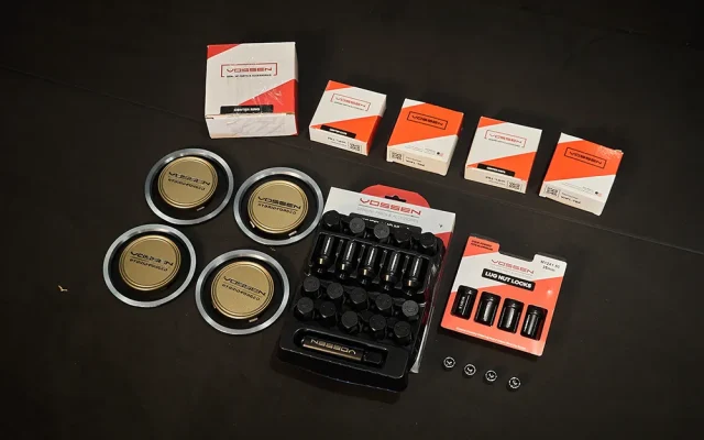 Phụ kiện Vossen Wheels chính hãng - Lug Bolts - Locks - Valve Stem caps - Center Ring